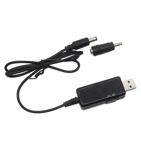 Кабель преобразователь USB-DC для роутера 9V/12V до 0,7А с переключателем, питание от PowerBank, DC 5.5×2.1 с переходником, изображение 13 - Edisons