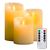 Набор з 3 LED свечей Dancing Flame 75х100/125/150 мм с имитацией пламени и пультом ДУ Premium, изображение 11 - Edisons