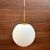 Світильник підвісний з білим плафоном у вигляді кулі - розмір плафону на вибір, зображення 7