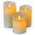 Набор з 3 LED свечей Dancing Flame 75х100/125/150 мм с имитацией пламени и пультом ДУ Premium, изображение 3 - Edisons