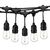 Вулична ретро на сонячних панелях гірлянда Solar-Drop Light Е27 IP65 вологозахищена 5м 10 ламп (+2 запасні), зображення 2