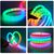 Гнучкий круглий LED неон 13 мм RGB в тканинному обплетенні 5м з LED стрічкою і контролером 50LEDS/m DC5V 3.1W/M IP67 5м від USB, зображення 2
