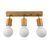 Бра в скандинавском стиле Woody cylinder-3 с деревянными патроном и хромовыми шарнирами, Количество источников света: 3, Цвет: дерево, изображение 5 - Edisons