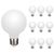 Набор 10 шт. LED ламп Edisons Ceramic G80 Е27 6W 4000K белых бархатно-матовых Premium, Количество: набор 10 шт., Температура света: 4000K - Edisons