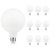 Набор 10 шт. LED ламп Edisons Ceramic G95 Е27 6W 3000K белых бархатно-матовых, Количество: набор 10 шт., Температура света: 3000К - Edisons