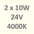 Люстра стельова Nordic U-1-PR підвіс із гнучкого LED неону D22mm Premium, Температура світла: Нейтральний (20 Вт/м)